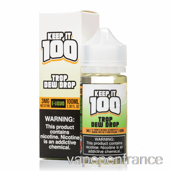 Trop Dew Drop - Gardez-le 100 - 100 Ml 0 Mg Stylo Vape